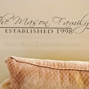 Custom Vinyl Art Family Name Decor1