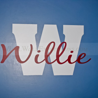 Personalized Monogram Vinyl Wall Lettering #2