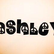 girls vinyl wall art-peace