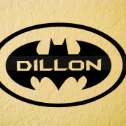 batman symbol wall decor with custom name vinyl wall expressions
