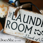 laundry-room-vinyl lettering for wood sign
