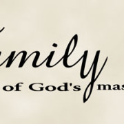 family one of God's masterpieces-vinyl wall quote