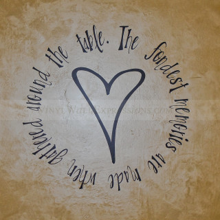 Fondest Memories Around the Table-Circular Wall Quote