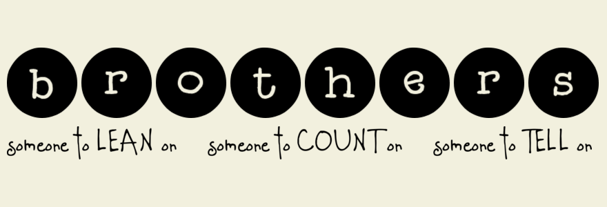 brothers-someone to lean on count on tell on-vinyl wall letters decor