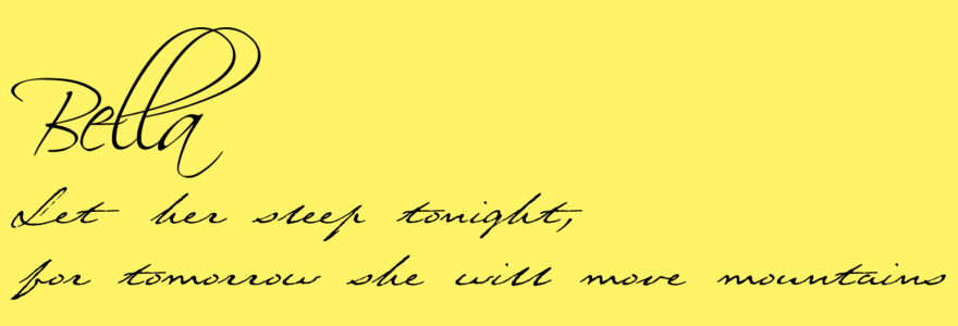 let her sleep tonight for tomorrow she will move mountains-personalized baby nursery vinyl lettering