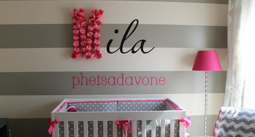 baby nursery vinyl lettering project idea