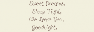 Sleep tight we love you custom wall decal