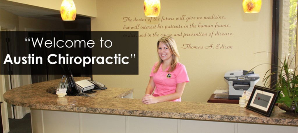 Thomas Edison wellness chiropractic wall quote vinyl lettering