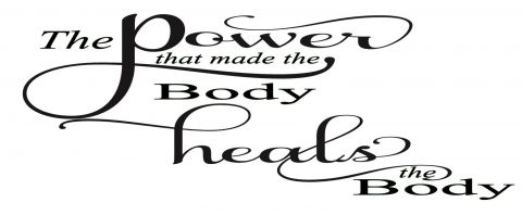 The power that made the body heals the body Custom Wall Quote