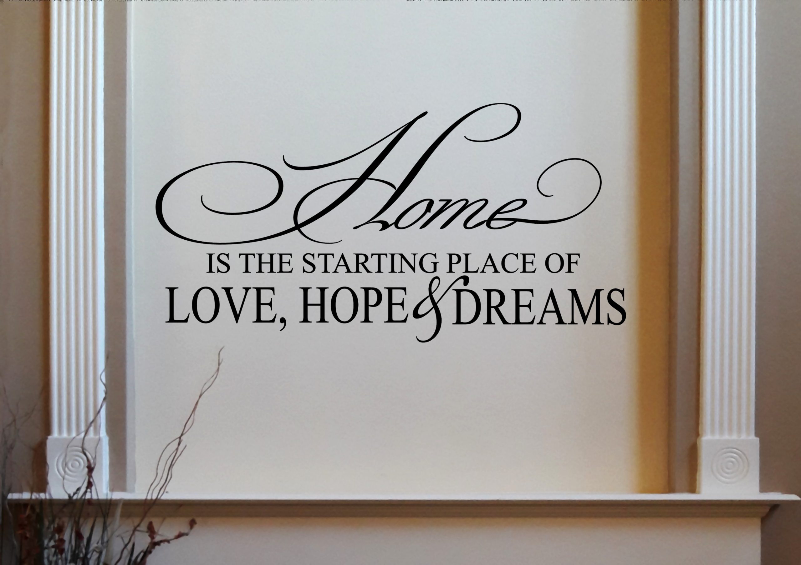wall saying decals for living room