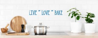 Live Love Bake Kitchen Wall Decal