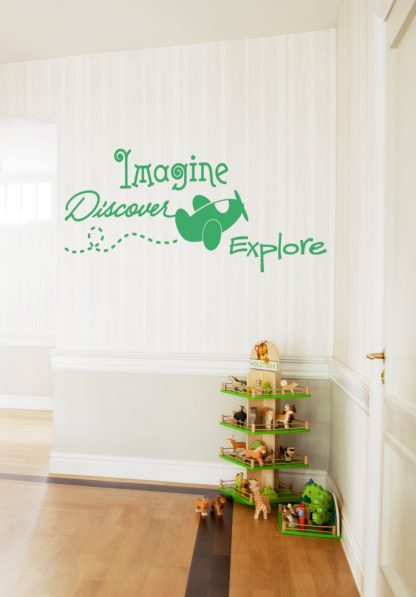 Imagine Discover Explore Kids Wall Decal