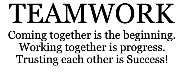Teamwork coming together is the beginning- M-136 Office Wall Quote ...