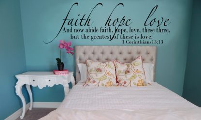 Faith, Hope, Love Scripture Wall Decal