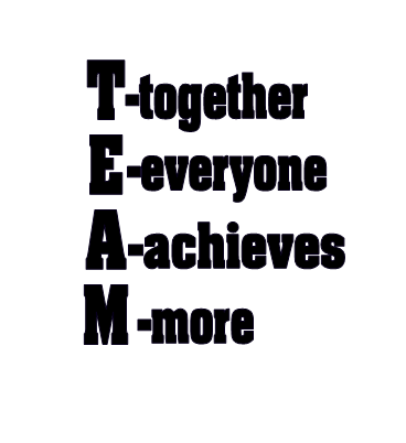 TEAM- Together Everyone Achieves More Motivational Wall Quote