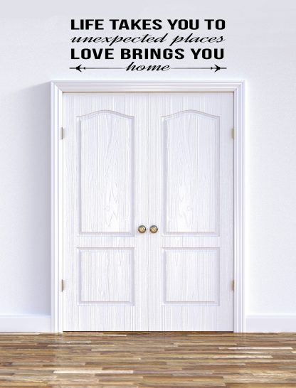 Love Brings You Home Family Wall Decal