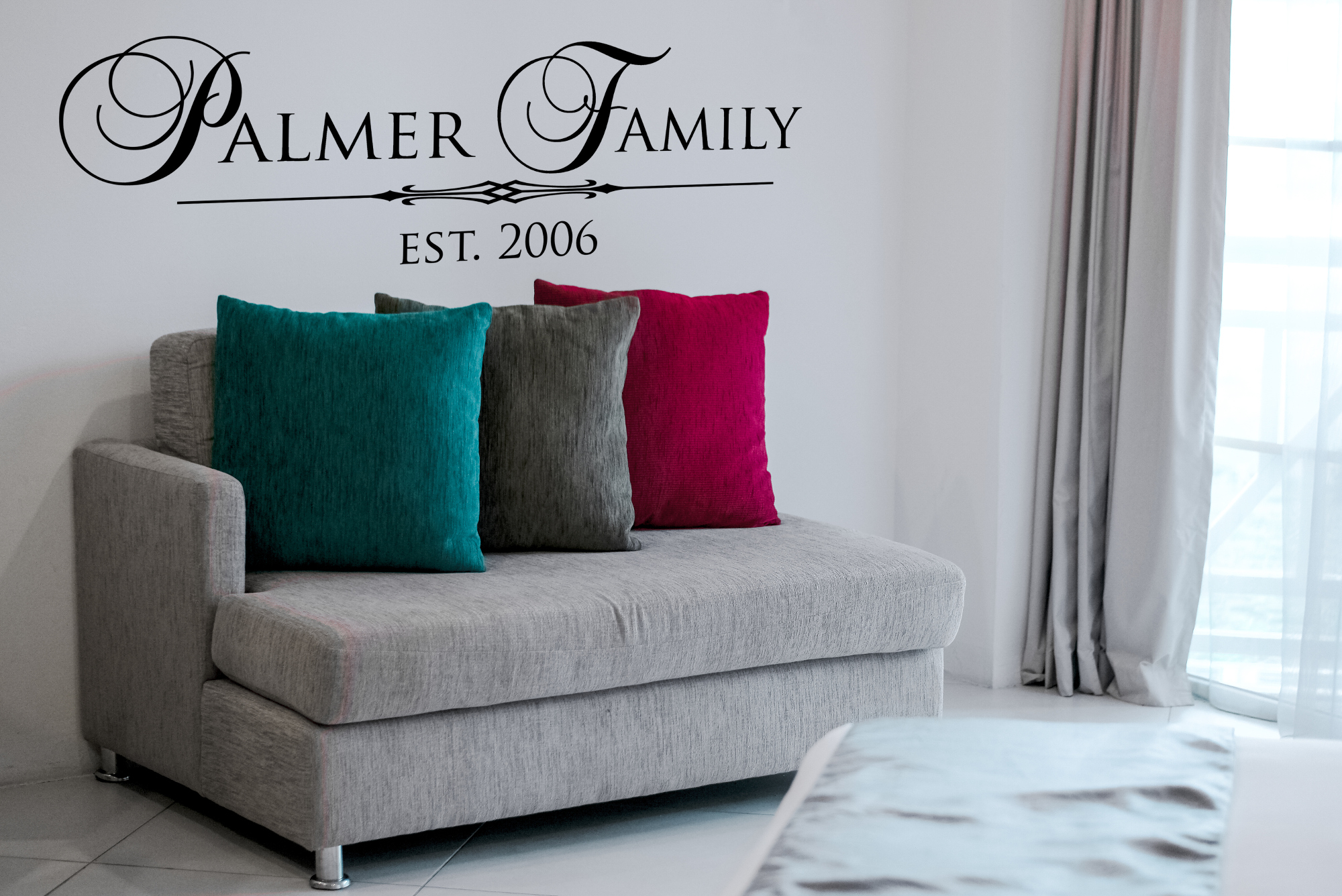 Family Names in Custom Vinyl Art by Vinyl Wall Expressions