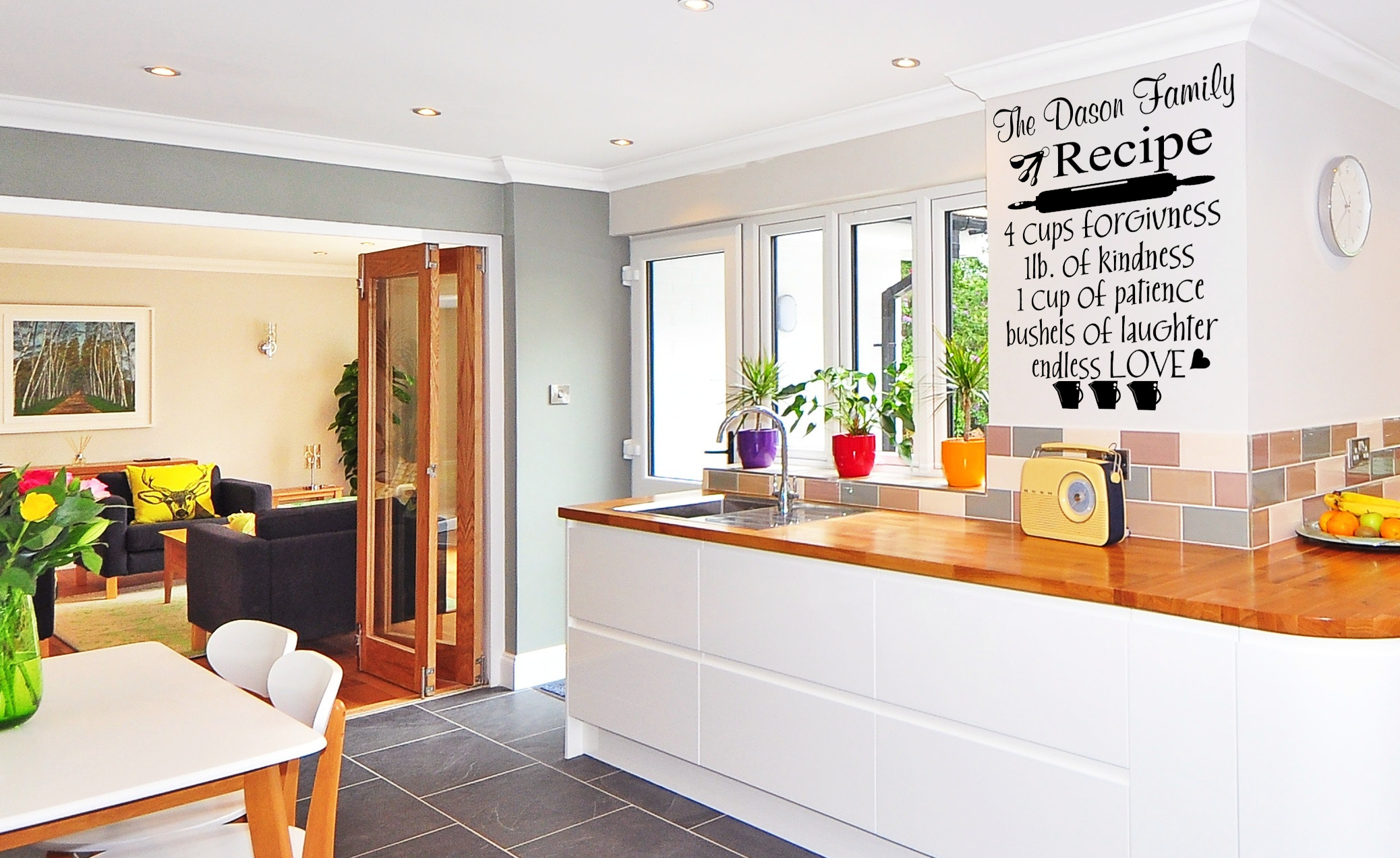 Kitchen Wall Lettering-Custom Vinyl Wall Expressions